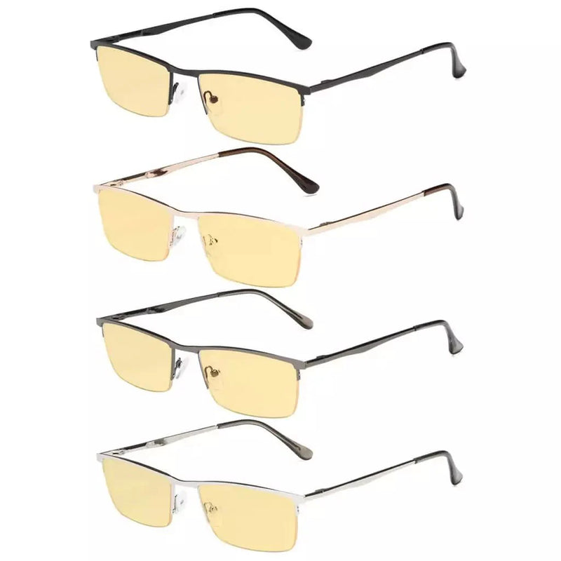 eyekeeper.com 4 Pack Half-rim Blue Light Blocking Reading Glasses HPCG1614 Eyeglasses