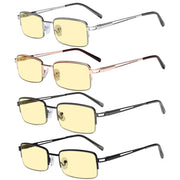 eyekeeper.com 4 Pack Half-rim Blue Light Blocking Reading Glasses TMCG15014 Eyeglasses