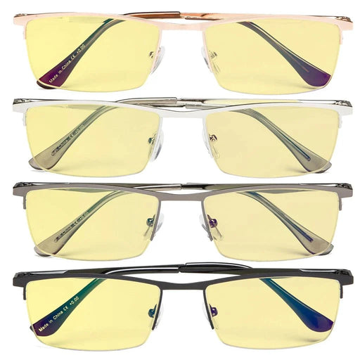 eyekeeper.com 4 Pack Half-Rim Blue Light Blocking Reading Glasses TMCG1614 Eyeglasses