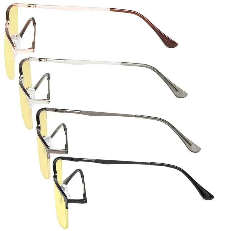 eyekeeper.com 4 Pack Half-Rim Blue Light Blocking Reading Glasses TMCG1614 Eyeglasses