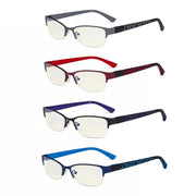 eyekeeper.com 4 Pack Half-rim Blue Light Filter Eyeglasses UV17006 Eyeglasses