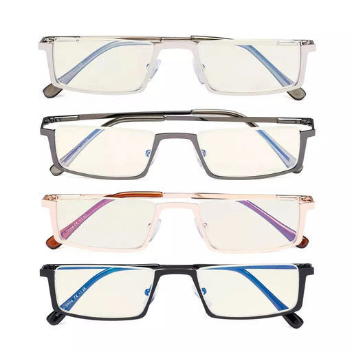 eyekeeper.com 4 Pack Half-rim Blue Light Filter Readers UVR1613 Eyeglasses