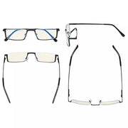 eyekeeper.com 4 Pack Half-rim Blue Light Filter Readers UVR1613 Eyeglasses