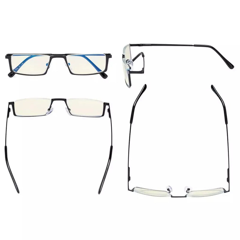 eyekeeper.com 4 Pack Half-rim Blue Light Filter Readers UVR1613 Eyeglasses