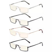 eyekeeper.com 4 Pack Half-rim Blue Light Filter Readers UVR1613 Eyeglasses