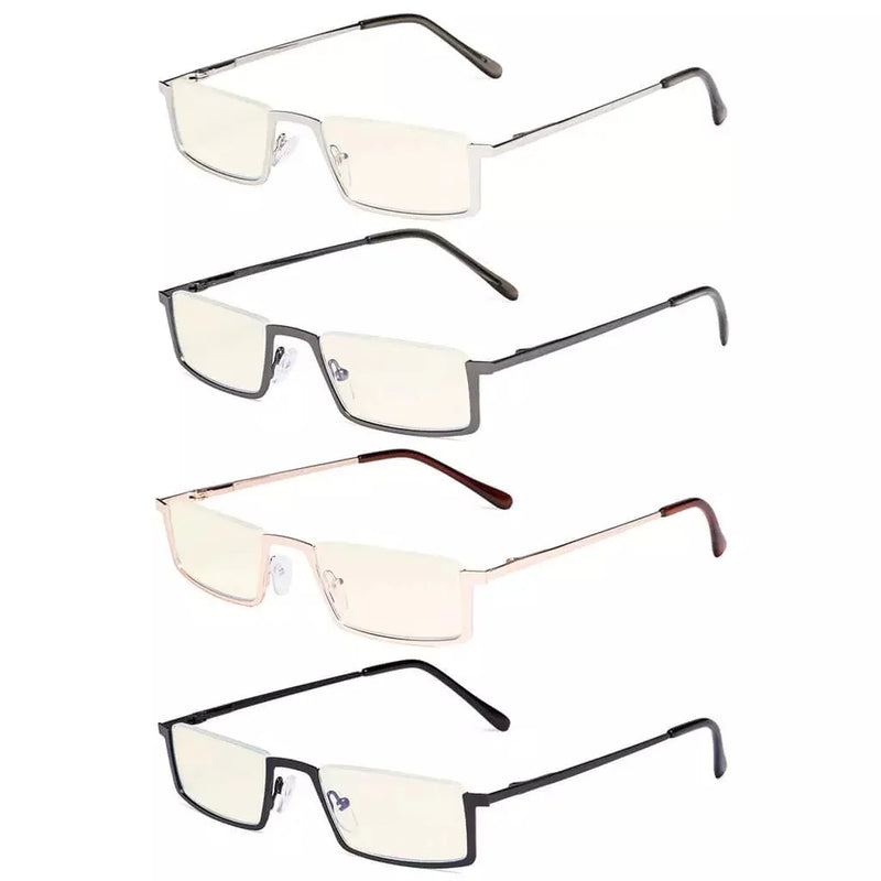 eyekeeper.com 4 Pack Half-rim Blue Light Filter Readers UVR1613 Eyeglasses