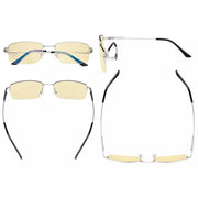 eyekeeper.com 4 Pack Half-rim Metal Blue Light Blocking Readears TMCG1702 Eyeglasses