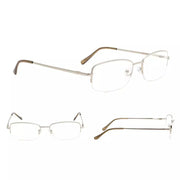 eyekeeper.com 4 Pack Half-rim Metal Reading Glasses Include Sunglasses 3-R15015 Eyeglasses