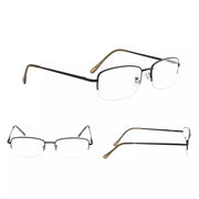 eyekeeper.com 4 Pack Half-rim Metal Reading Glasses Include Sunglasses 3-R15015 Eyeglasses