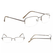eyekeeper.com 4 Pack Half-rim Metal Reading Glasses Include Sunglasses 3-R15015 Eyeglasses