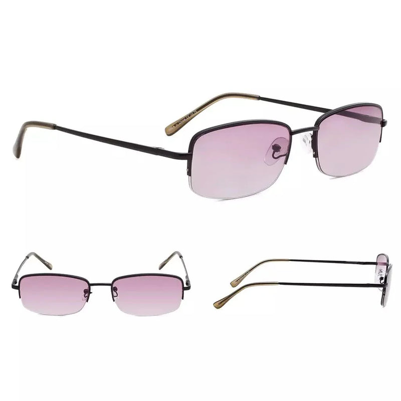 eyekeeper.com 4 Pack Half-rim Metal Reading Glasses Include Sunglasses 3-R15015 Eyeglasses