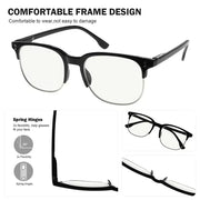 eyekeeper.com 4 Pack Half-rim Multifocus Reading Glasses MTR9114 Eyeglasses