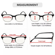 eyekeeper.com 4 Pack Half-rim Multifocus Reading Glasses MTR9114 Eyeglasses