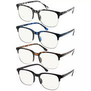 eyekeeper.com 4 Pack Half-rim Multifocus Reading Glasses MTR9114 Eyeglasses