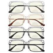 eyekeeper.com 4 Pack Hollow Blue Light Filter Bifocal Readers BR2301UV Eyeglasses