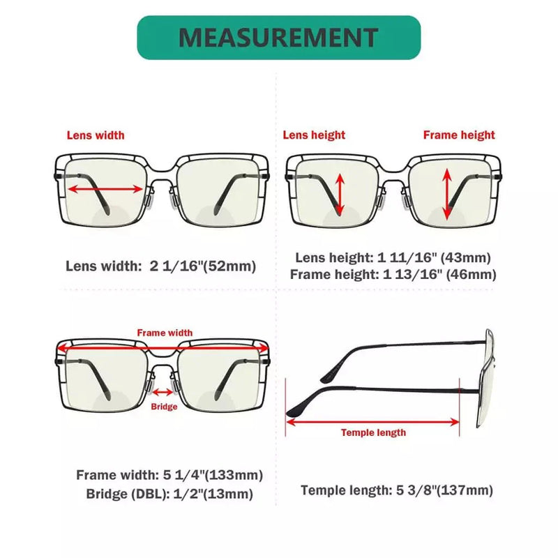 eyekeeper.com 4 Pack Hollow Blue Light Filter Bifocal Readers BR2301UV Eyeglasses