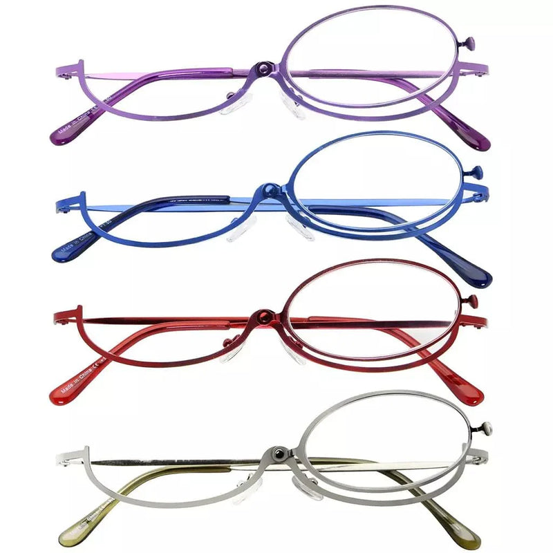 eyekeeper.com 4 Pack Ladies Makeup Readers Magnifying Flip Down R1607 Eyeglasses