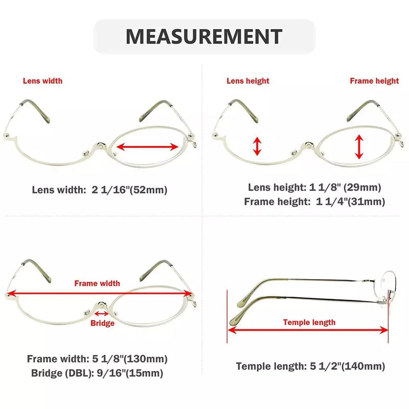 eyekeeper.com 4 Pack Ladies Makeup Readers Magnifying Flip Down R1607 Eyeglasses