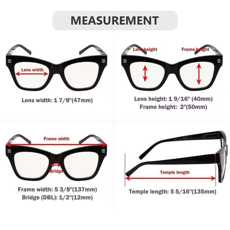 eyekeeper.com 4 Pack Leopard Print Stylish Multifocus Reading Glasses M2111 Eyeglasses
