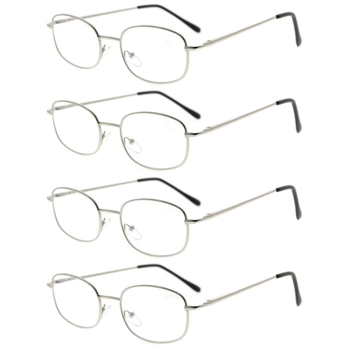 Eyekeeper - 4 Pack Lightweight Metal Frame Readers R3232