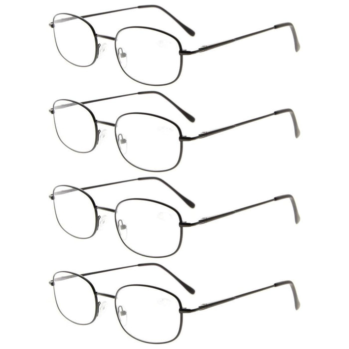 Eyekeeper - 4 Pack Lightweight Metal Frame Readers R3232