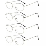 eyekeeper.com 4 Pack Lightweight Metal Frame Reading Glasses R3232 Eyeglasses