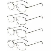 eyekeeper.com 4 Pack Lightweight Metal Frame Reading Glasses R3232 Eyeglasses