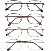 eyekeeper.com 4 Pack Lightweight Metal Frame Reading Glasses R3232 Eyeglasses