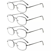 eyekeeper.com 4 Pack Lightweight Metal Frame Reading Glasses R3232 Eyeglasses