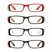 eyekeeper.com 4 Pack Marble Pattern Arms Reading Glasses R006-C6-C9 Eyeglasses