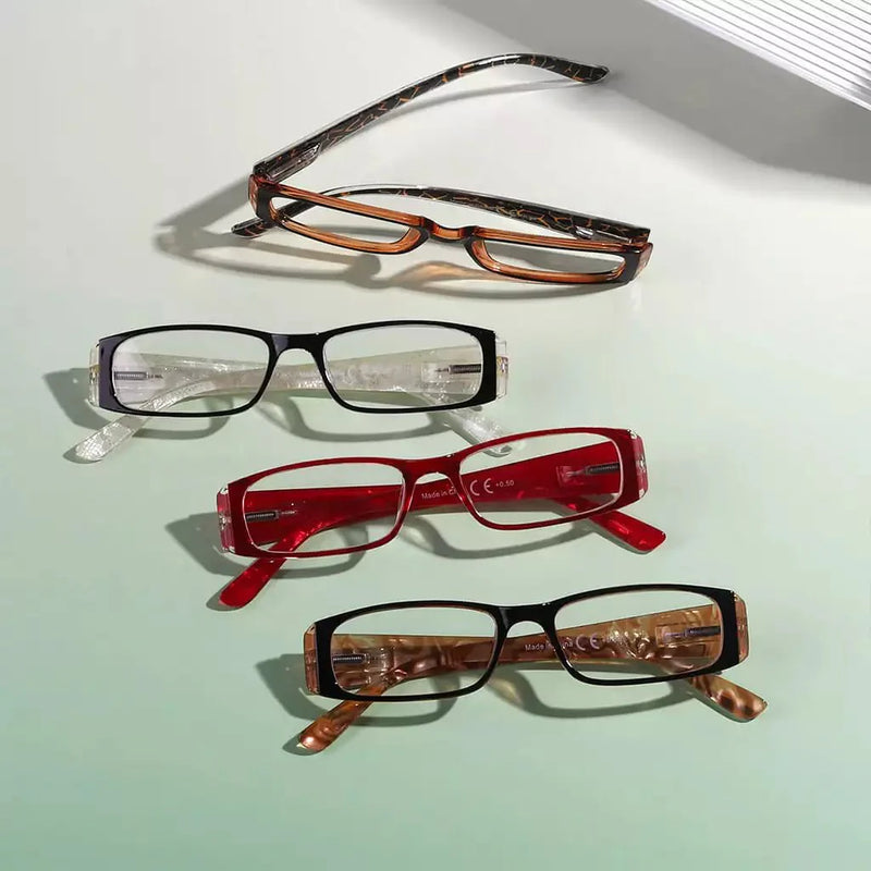 eyekeeper.com 4 Pack Marble Pattern Arms Reading Glasses R006-C6-C9 Eyeglasses