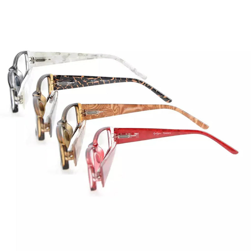 eyekeeper.com 4 Pack Marble Pattern Arms Reading Glasses R006-C6-C9 Eyeglasses