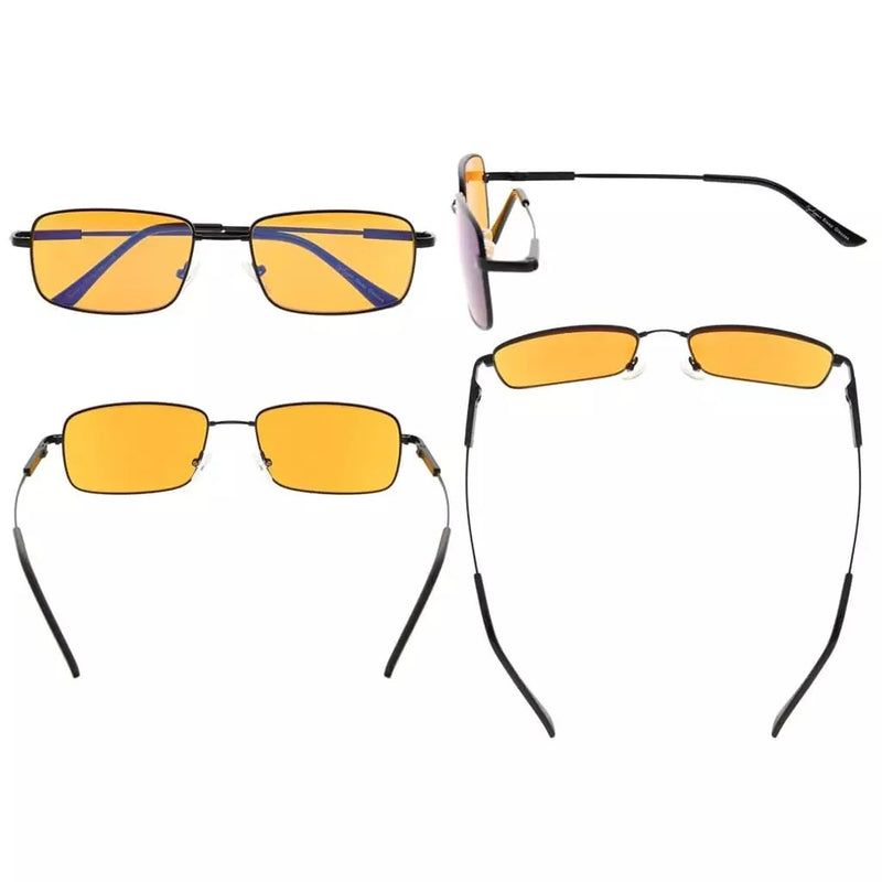 eyekeeper.com 4 Pack Memory Metal Blue Light Blocking Readers DS1701 Eyeglasses