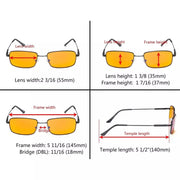 eyekeeper.com 4 Pack Memory Metal Blue Light Blocking Readers DS1701 Eyeglasses