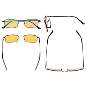 eyekeeper.com 4 Pack Metal Blue Light Blocking Reading Glasses HP1709 Eyeglasses