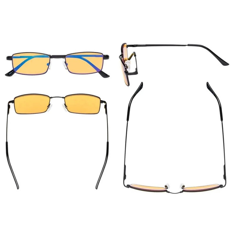 eyekeeper.com 4 Pack Metal Blue Light Blocking Reading Glasses HP1709 Eyeglasses