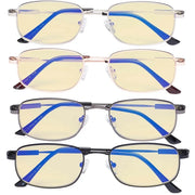 eyekeeper.com 4 Pack Metal Blue Light Blocking Reading Glasses TMCG1703 Eyeglasses