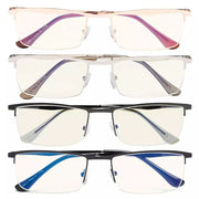 eyekeeper.com 4 Pack Metal Frame Blue Light Filter Reading Glasses UVR1614 Eyeglasses