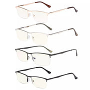 eyekeeper.com 4 Pack Metal Frame Blue Light Filter Reading Glasses UVR1614 Eyeglasses
