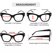 eyekeeper.com 4 Pack Modern Bifocal Reading Glasses Thick Frame Readers BR2111 Eyeglasses