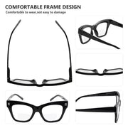 eyekeeper.com 4 Pack Modern Bifocal Reading Glasses Thick Frame Readers BR2111 Eyeglasses