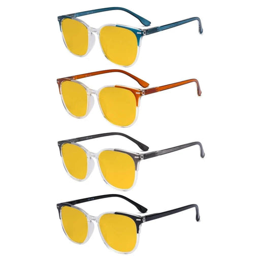eyekeeper.com 4 Pack Modern Blue Light Blocking Glasses HP9001C Eyeglasses