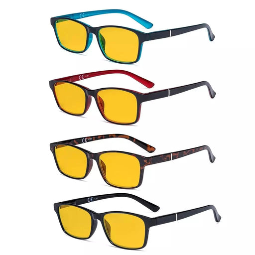 eyekeeper.com 4 Pack Modern Blue Light Blocking Reading Glasses HPE19042 Eyeglasses