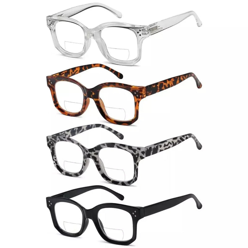 eyekeeper.com 4 Pack Modern Thicker Frame Bifocal Reading Glasses BR2002 Eyeglasses