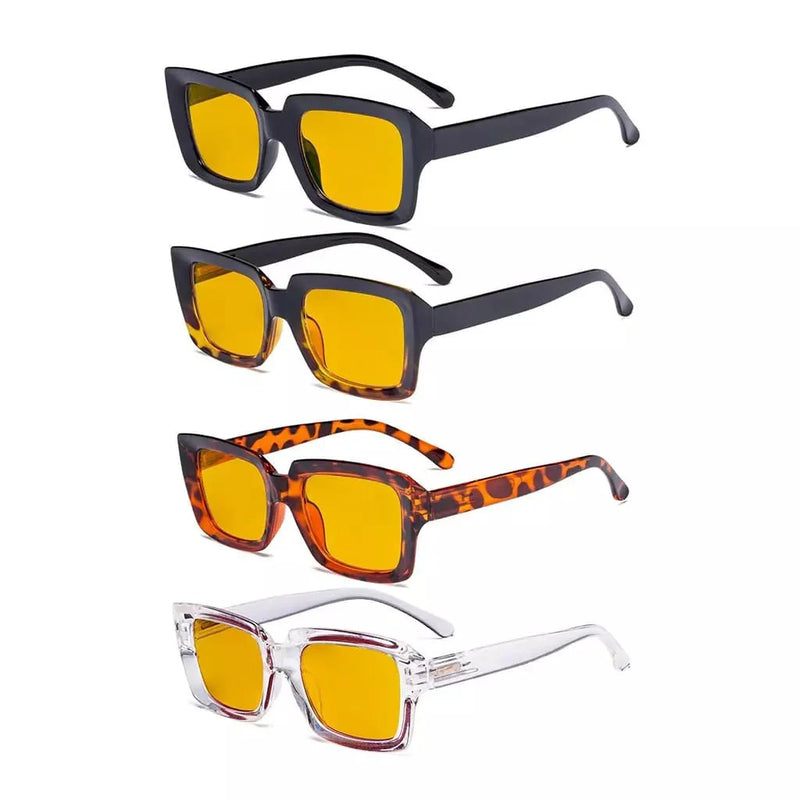 eyekeeper.com 4 Pack Modern Thicker Frame Blue Light Blocking Readers HP9107 Eyeglasses