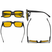 eyekeeper.com 4 Pack Modern Thicker Frame Blue Light Blocking Readers HP9107 Eyeglasses