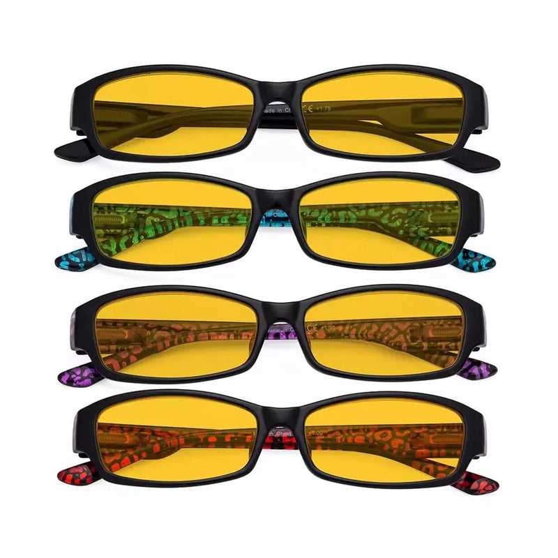 eyekeeper.com 4 Pack Narrow Blue Light Blocking Reading Glasses HP9105 Eyeglasses