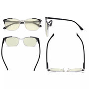 eyekeeper.com 4 Pack Oval Blue Light Filter Reading Glasses UVR9001C Eyeglasses