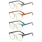 eyekeeper.com 4 Pack Oval Blue Light Filter Reading Glasses UVR9001C Eyeglasses