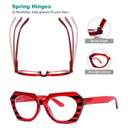 eyekeeper.com 4 Pack Oval Design Bifocal Reading Glasses Stripe Readers BR2135 Eyeglasses
